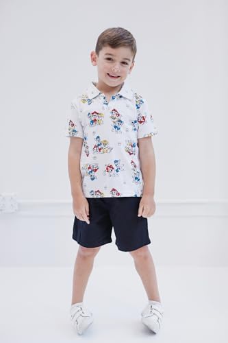 Paw Patrol Chase Marshall Rubble Polo Shirt and Shorts Set for Boys