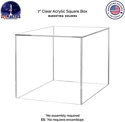 7 Inch Clear Acrylic Display Box with Open Side
