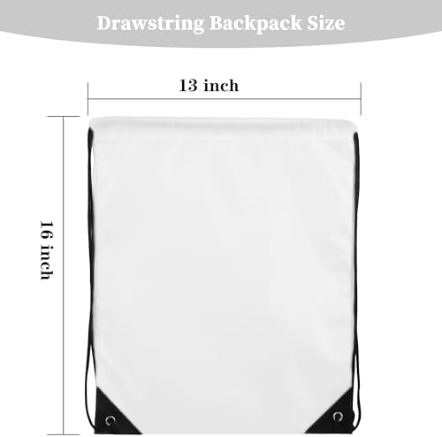 60 Piece Drawstring Sports Backpack Set for Men Women Gym Bags Outdoor Use