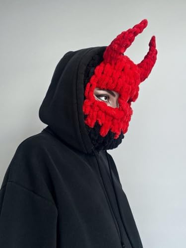 Avilego Y2K Knit Balaclava Face Mask for Women Men