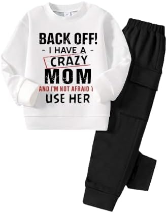 Toddler Boys Letter Graphic Print 2 Piece Outfit Set