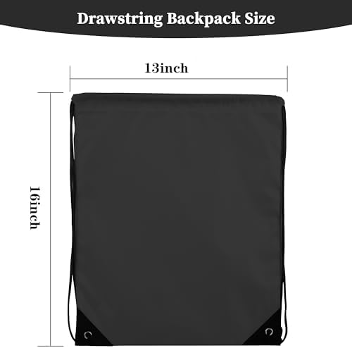 60 Pieces Drawstring Gym Backpack for Men Women Outdoor Sports Sackpack