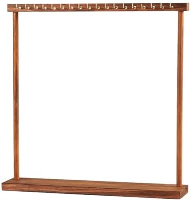 18 Hook Jewelry Display Stand with Gold Hooks