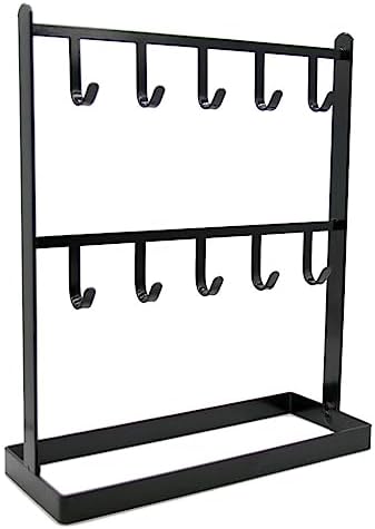 LXZ 1 PC Tabletop Hook Rack Black Hangers for Necklaces Keys Bracelets Ear Rings