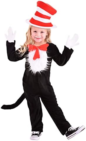 Dr Seuss The Cat in The Hat Deluxe Costume for Toddlers
