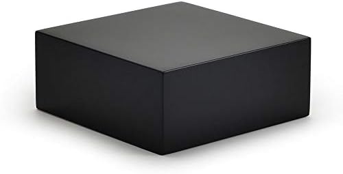 Oirlv Solid Wood Jewelry Display Stand Organizer Showcase Black Square Holder