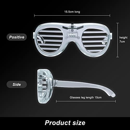 LED Glow in the Dark Glasses 15 Pack Party Favor Set
