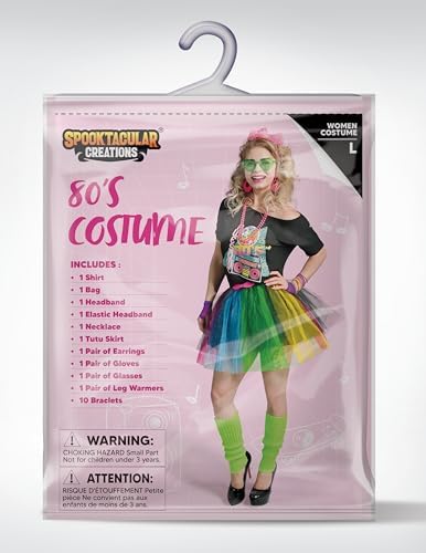 Spooktacular Creations 80s Costume Set for Women