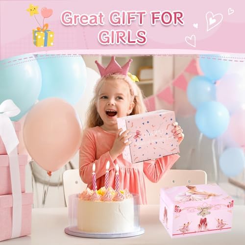 Musical Ballerina Jewelry Box with Spinning Figure for Kids