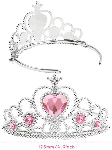 Yocharm 10pcs Multicolored Princess Crown Tiara Ballet Tutu Accessories for Girls Party Favors