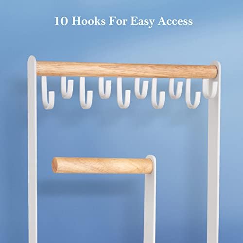 ProCase Jewelry Stand Holder Organizer 4-Tier with Ring Tray - Medium White