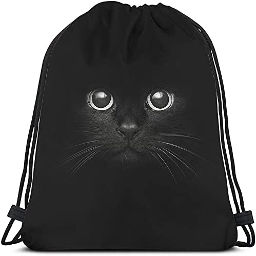 Cool Cat Drawstring Backpack Funny Animal Kitten Bag