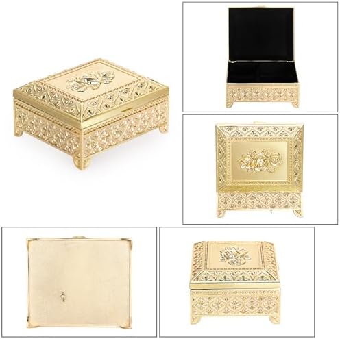 Elldoos Vintage Music Box Jewelry Storage