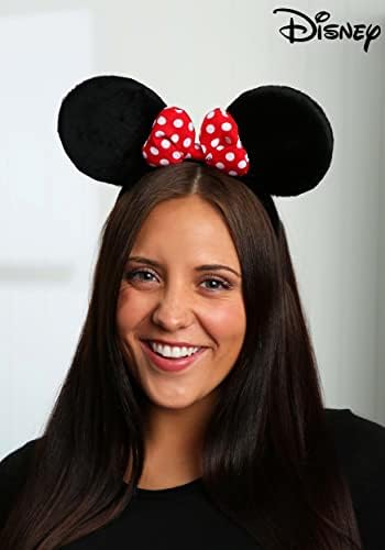 Disney Minnie Ears Red White Polka Dot Bow Headband for Girls