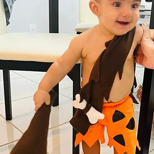 FIOMVA Toddler Caveman Halloween Costume Set 3pcs