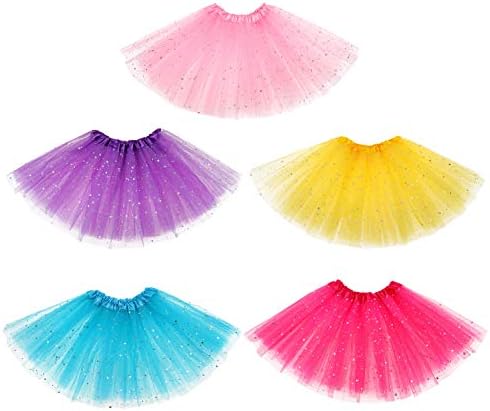 Yocharm 10pcs Multicolored Princess Crown Tiara Ballet Tutu Accessories for Girls Party Favors