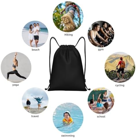 Custom Drawstring Bag with Personalized Logo - Waterproof Gym Backpack