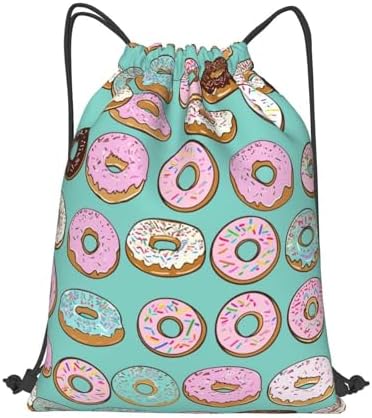 Yishow Delicious Doughnut Drawstring Backpack Bag