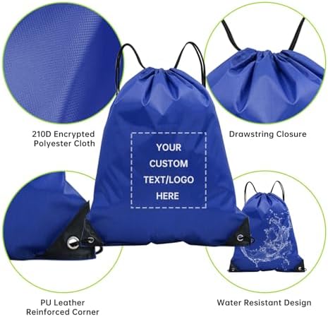 Pack of 50 Custom Drawstring Bags with Logo