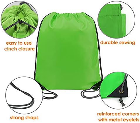 BeeGreen 20 Piece Drawstring Gym Backpack Set