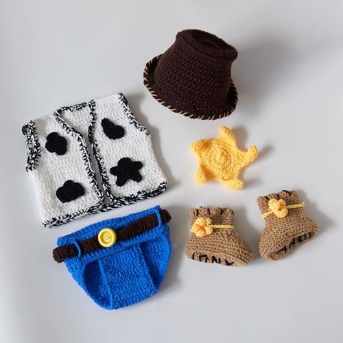 Vemonllas Newborn Cowboy Photography Props Set
