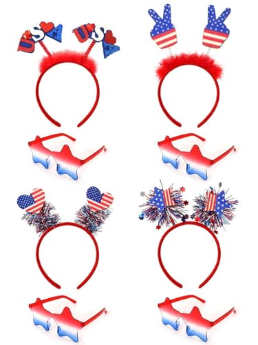 8 PCS Patriotic Party Accessories Set