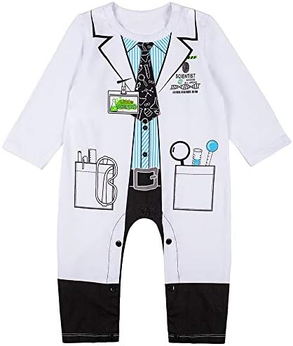 LENSOUS Baby Boys Doctor Costume Bodysuit