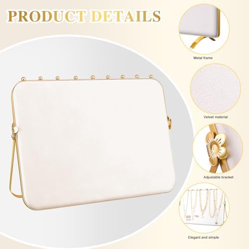 3 Pcs Velvet Jewelry Display Stand for Vendors