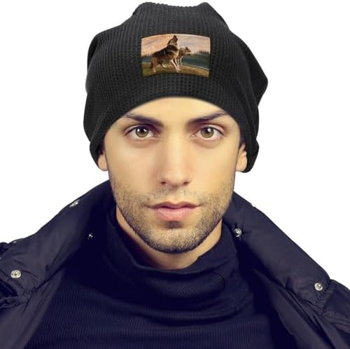 Bttllke Unisex Fleece Lined Winter Beanie Hat for Men Women