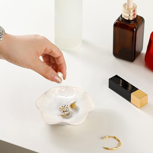 Binoster Ceramic Jewelry Dish Leaf Tray Key Holder