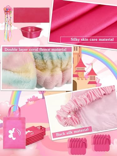 Suhine 6 Set Spa Party Supplies for Girls Kids