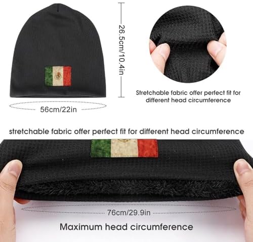 Bttllke Unisex Fleece Lined Winter Beanie Hat 1