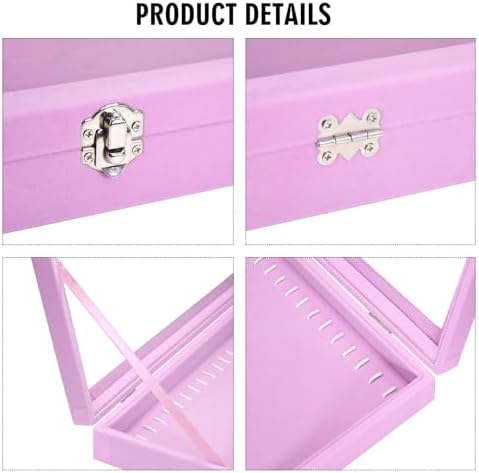 Velvet Necklace Display Jewelry Tray with 20 Hooks
