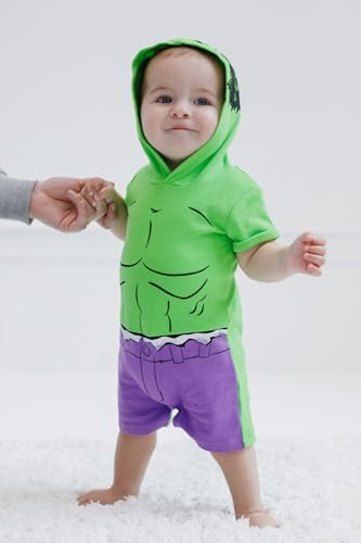 Marvel Avengers Spider-Man Captain America Hulk Kids Romper