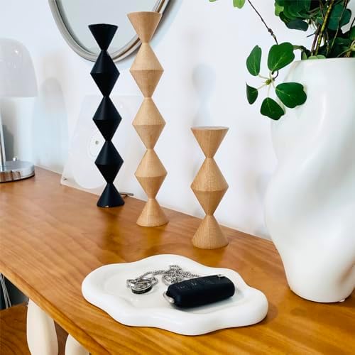 White Ceramic Jewelry Tray with Cloud Shape