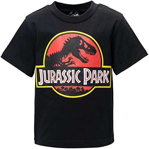 Jurassic Park Athletic Graphic T-Shirt and Shorts Outfit Set for Kids