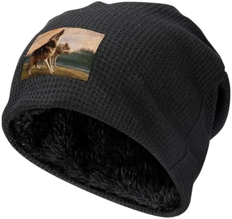 Bttllke Unisex Fleece Lined Winter Beanie Hat for Men Women