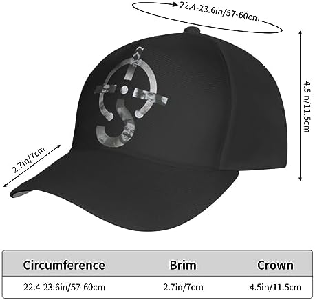Blue Rock Oyster Music Cult Band Logo Baseball Cap Adjustable Black