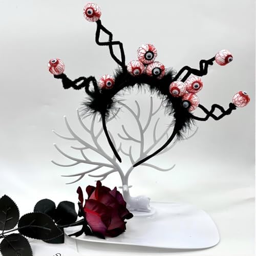 OBILAN Halloween Headband with Spider Legs and Eyeballs