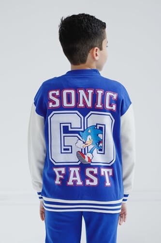 SEGA Sonic the Hedgehog Fleece Bomber Jacket and Jogger Pants for Kids