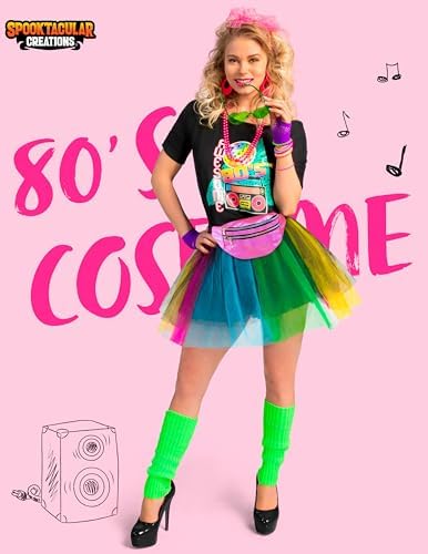 Spooktacular Creations 80s Costume Set for Women