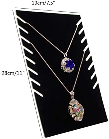Teensery Black Velvet Rectangle Necklace Display Stand