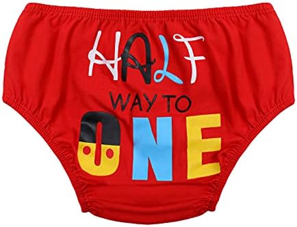 IBTOM CASTLE Baby Boy Half Birthday Cake Smash Outfit 4pcs Set