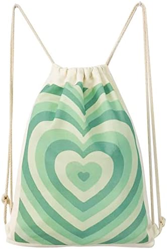 MOSITU Heart Drawstring Backpack for Women