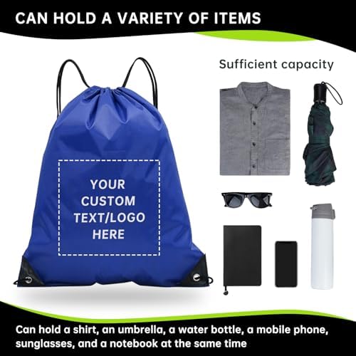 Pack of 50 Custom Drawstring Bags with Logo