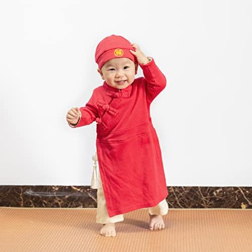 LXKIKMM Baby Girl New Year Red Romper Costume