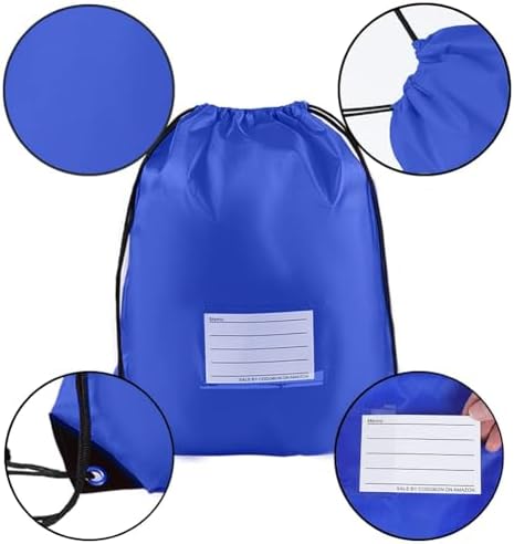 20 Pack Bulk Drawstring Backpacks - Lightweight Durable for Sports Gym and Travel