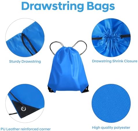 CHEPULA Drawstring Bags 20pcs Bulk Gym Backpack