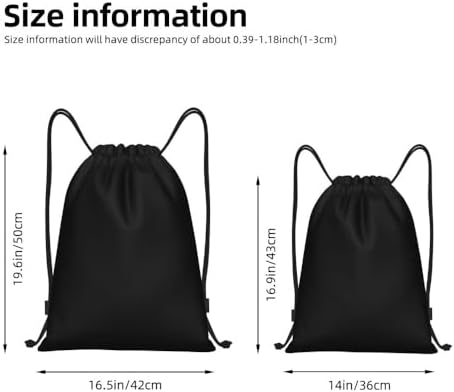 Custom Drawstring Bag with Personalized Logo - Waterproof Gym Backpack