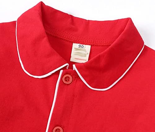 Infant Boys Toddler Boys Christmas Red Solid Cardigan Set
